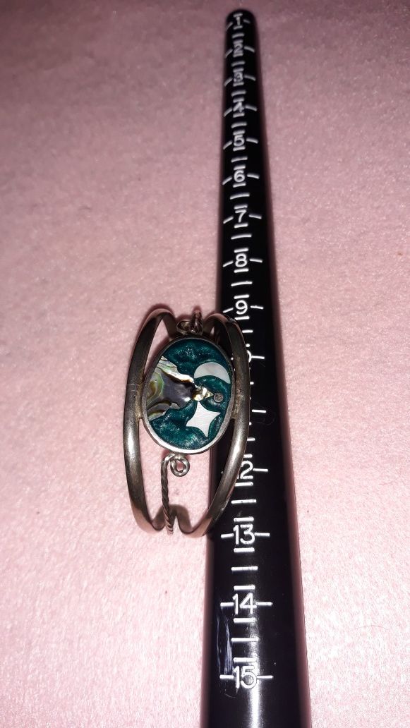 Abalone Solid Sterling silver Bracelet