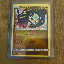Shiny rayquaza holofoil pokemon card