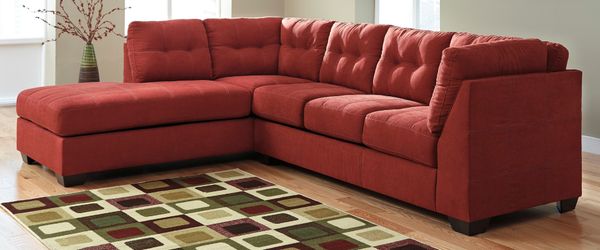 Maier 2 piece salsa red sectional by Ashley