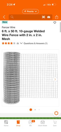 6’x50’ WIRE FENCE ROLL NEW