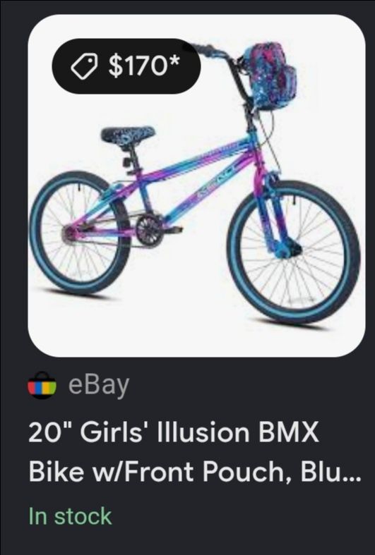 20" ILLUSION BIKE WITH FRONT POUCH