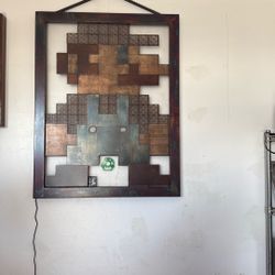 Metal Made Mario Sign