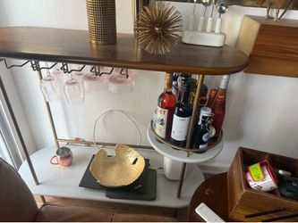 Bar cart by west elm . Paid originally over $600