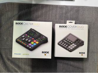 Rode Rodecaster Duo + Acrylic Cover + Stand - Barely Used /Like New Condition