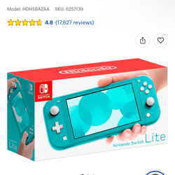 Nintendo lite switch