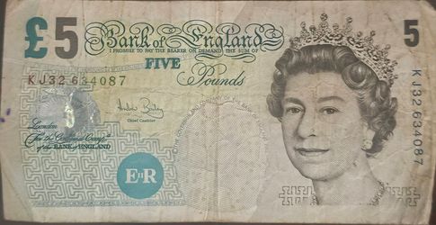 Bank of England £5 Five Pound Note 1(contact info removed) 5 Pound Very Rare Great Condition!!