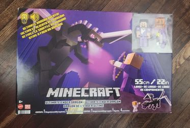 Minecraft Action Figures Ultimate Ender Dragon Set Inc. Steve Figure "EXCLUSIVE"