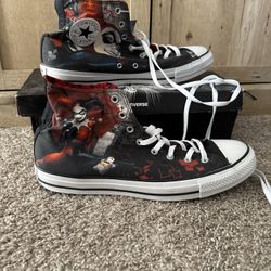 Never Worn Converse Harley Quinn 