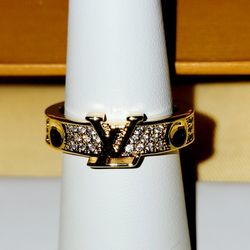 Louis Vuitton ring in gold-tone Buy 2 Get 1 Free 