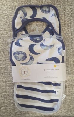 Burt’s Bees Baby Organic Cotton Lap Shoulder Bibs – 4 Pack