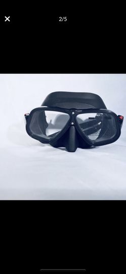 Scuba diving mask black freediving goggles Tempered glass