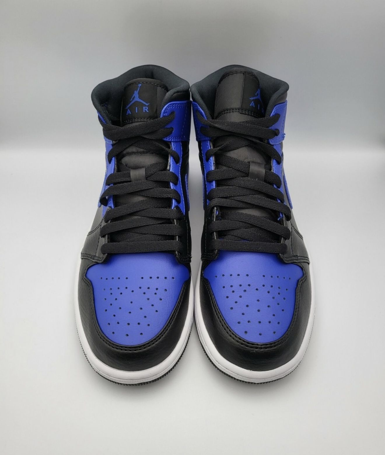 Jordan 1 Mid Hyper Royal Tumbled Leather