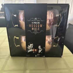 4 Pack Moscow Mule Mugs 