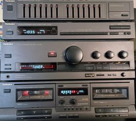 Technics Amp, Tuner, Cassette Deck Ant EQ READ ENTIRE AD