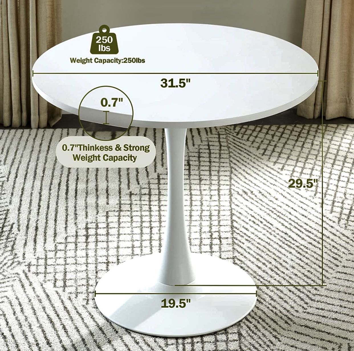 Brand New Still In The Box 32 Inch Mid Century Modern