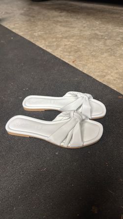 White dressy sandals