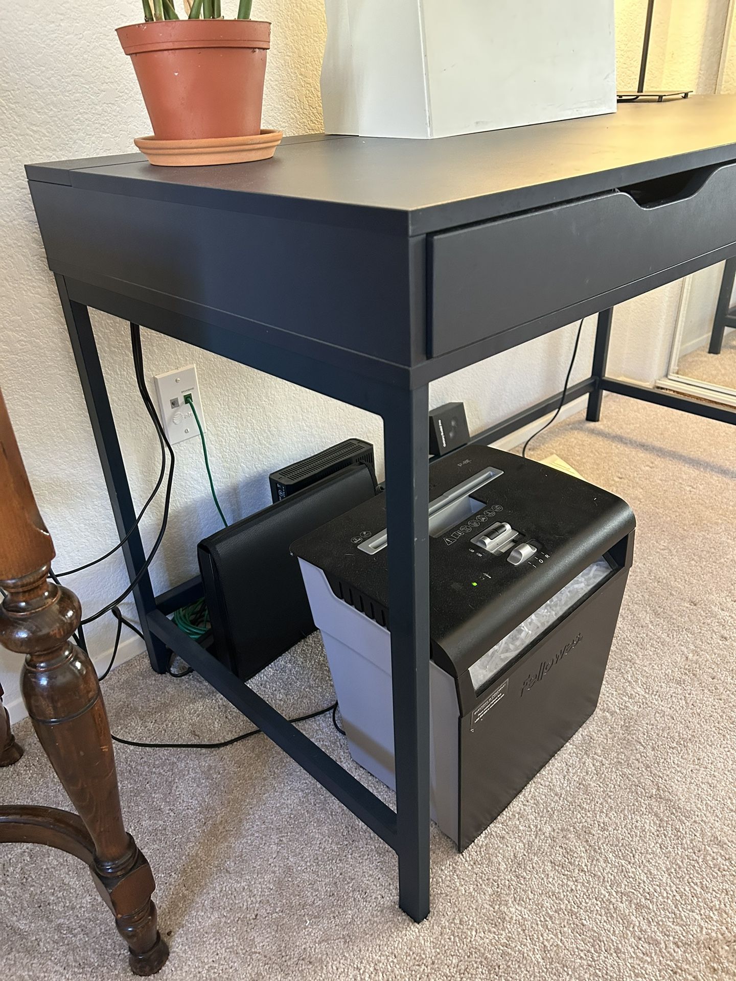 Alex desk sale blue ikea