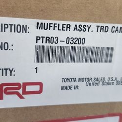 TRD Performance Kit Exhaust
