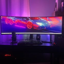 Samsung Odyssey 49in Curved Widescreen Gaming Monitor | Crazy Good Condition (C49HG9X)