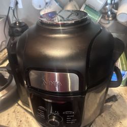 Ninja Foodi Deluxe 8-Qt Pressure Cooker & Air Fryer – All Accessories $110 OBO Hablo Español 