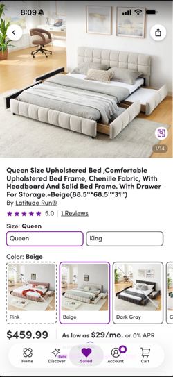 Queen size bed frame  (brand new in box)