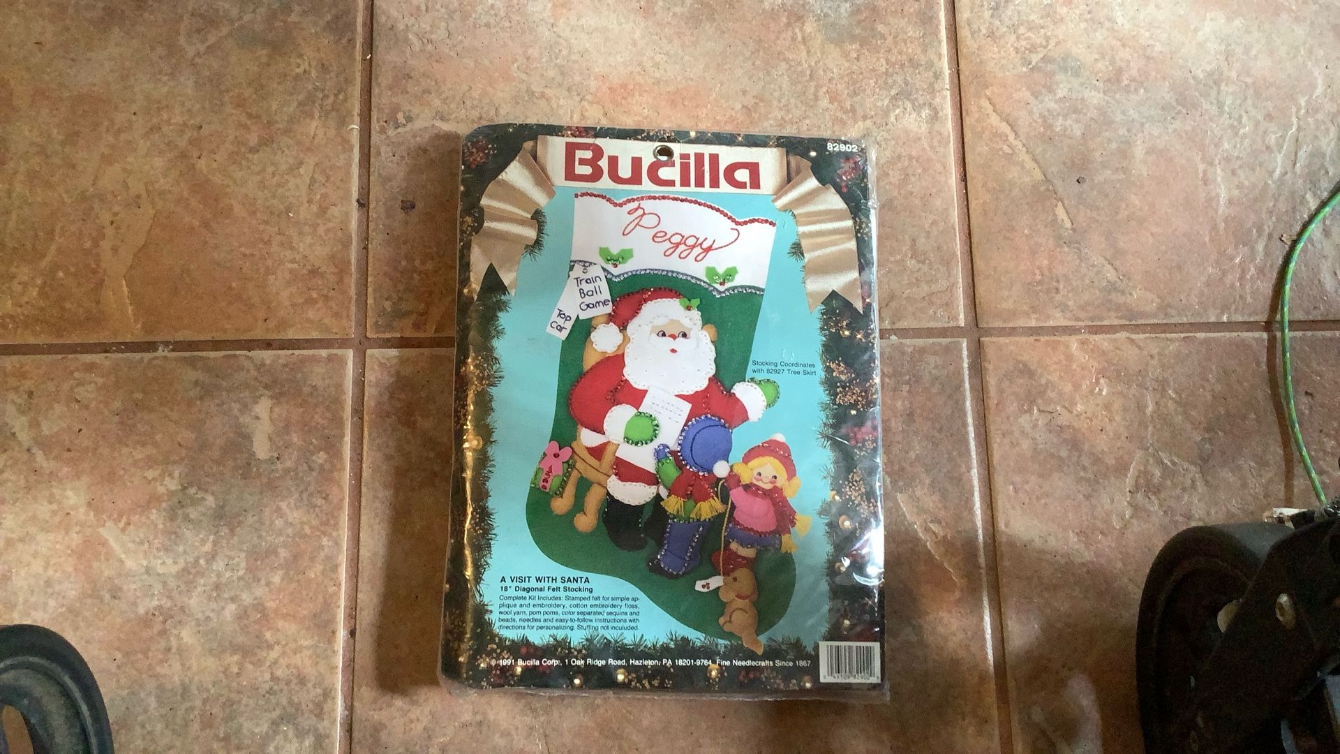 Vtg Felt Stocking Kit