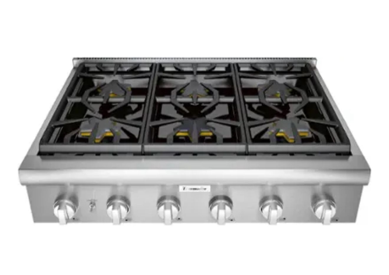 Thermador Professional Series 36" Built-In Gas Cooktop with 6 Pedestal Star Burners 
