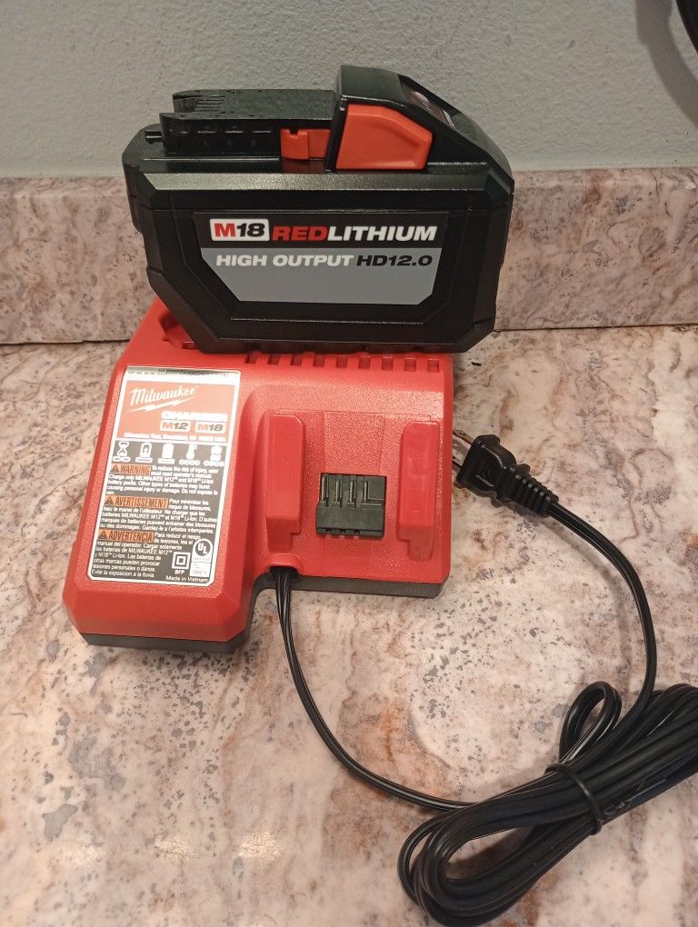 New Milwaukee 12.0 battery and charger