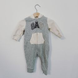 Baby gap hooded bodysuit. Size 3/6 months.