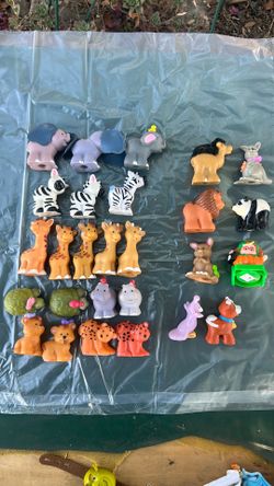 Fisher price animals & 1 Halloween girl