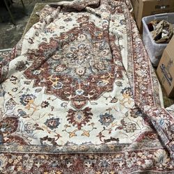 Traditional Persian-Style Medallion Area Rug 8' x 10' (New)