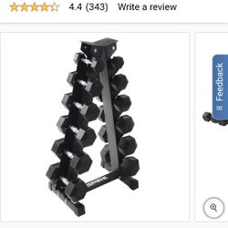 Dumbell Set With Rack