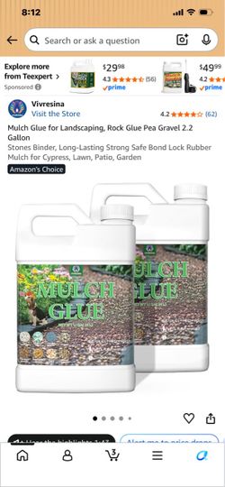 New in box 2pack 2.2 landscaping mulch glue