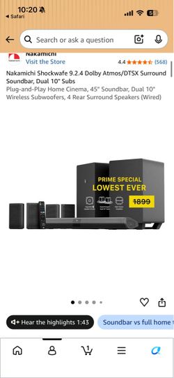 Home theater system used