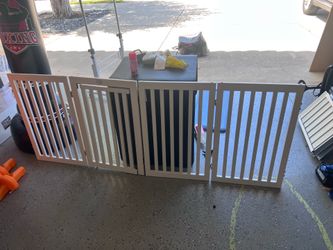 7-Foot Extra Wide Baby Gate / Play Yard with Walk-Through Door – $70
