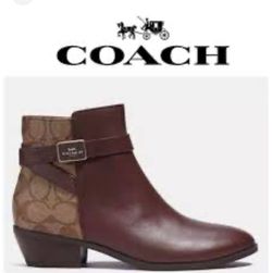 Coach Brown Dean Bootie