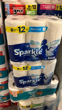 Sparkle 6=12 Paper Towels Tear A Square