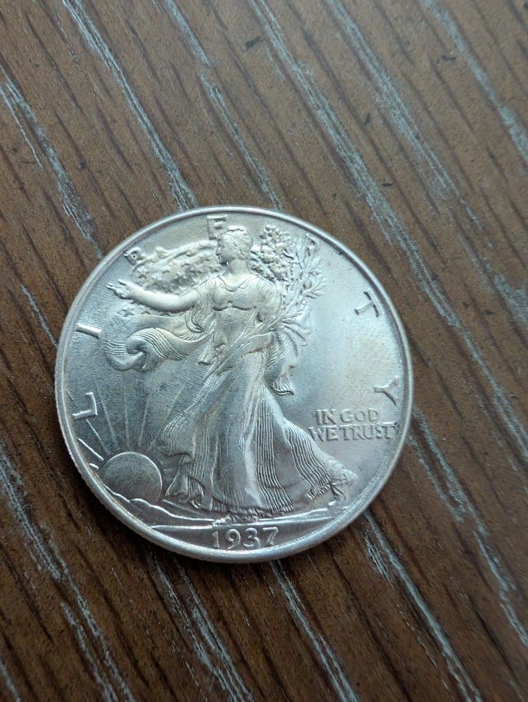 1937 Mint State Walking Liberty Half Dollar