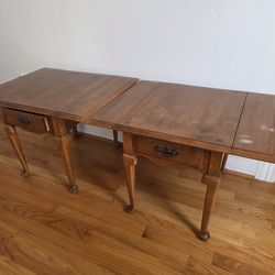 Ethan Allen wood drop tables