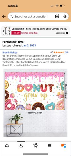 ONE YEAR OLD DONUT THEME