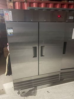 Falcon Commercial 2-Door Stainless Steel Refrigerator