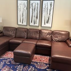 American leather custom couch