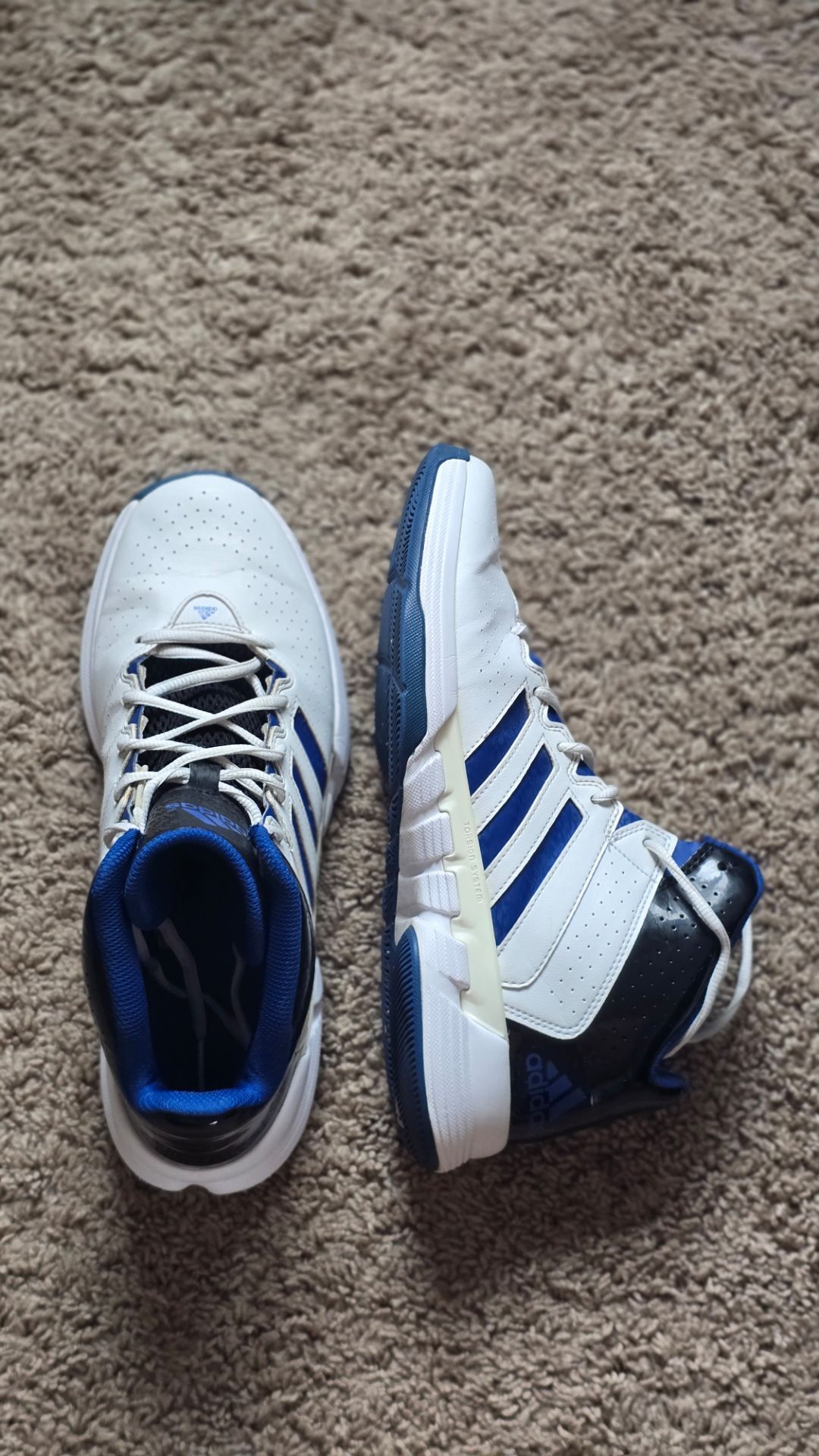 ADIDAS 10-11 Leather! Tennis/Basketball shoes w/ Torsion System installed
