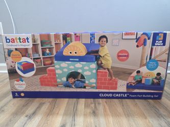 Battat Cloud Castle Foam Fort Building Set - 5 Piece Play Couch / Blocks