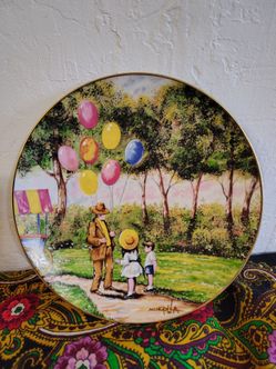 "The Balloon Man" by Dominic John Mingolla Collector Plate 1979 Calhoun's Collector's Society