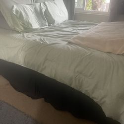 Queen Size Bed frame And Mattress 