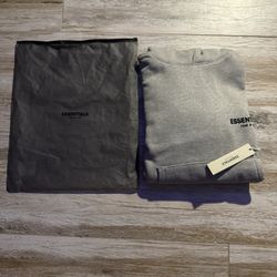 ESSENTIALS HOODIE OAT SIZE SMALL