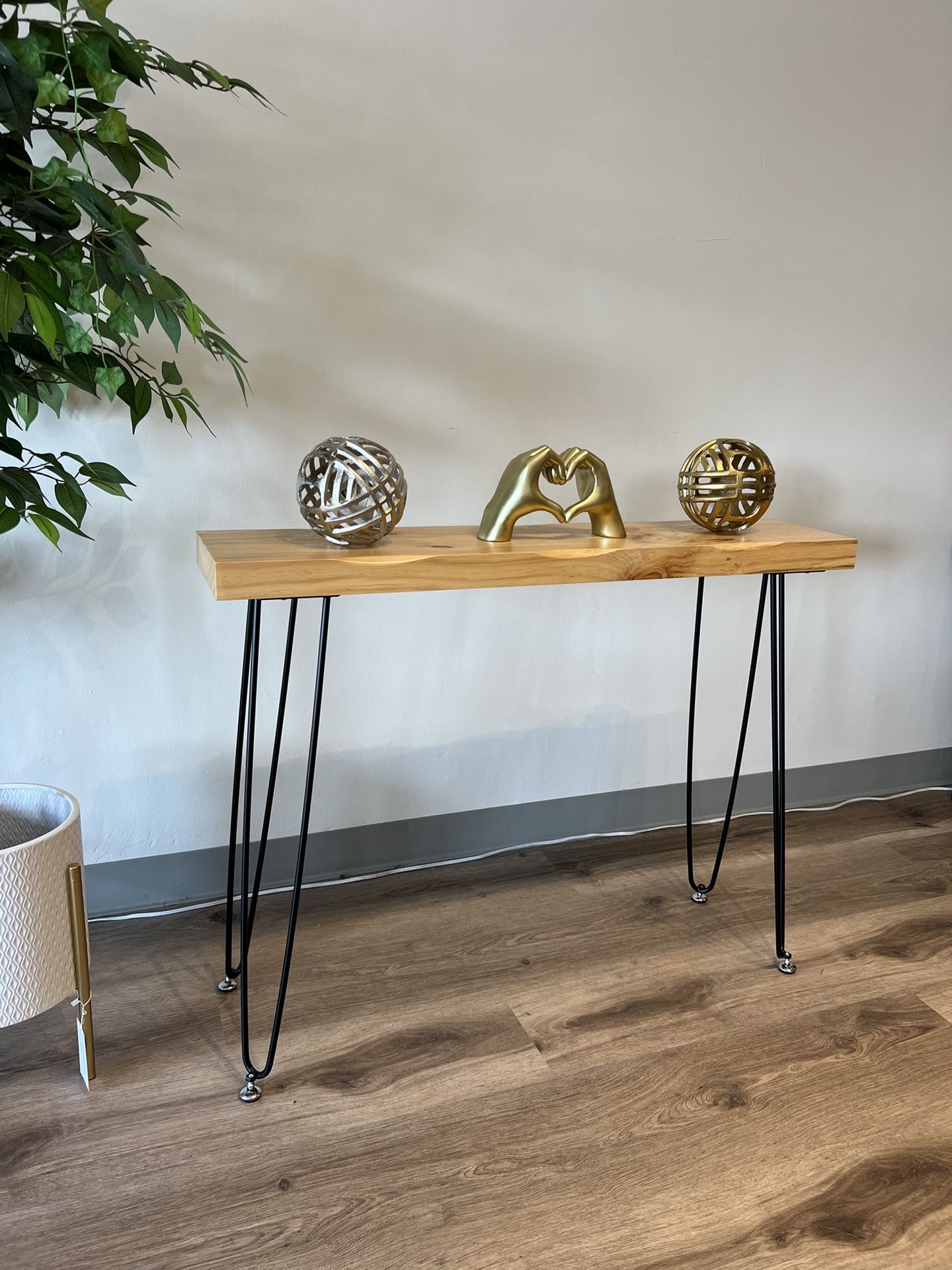 Solid Wood Console Entryway Table