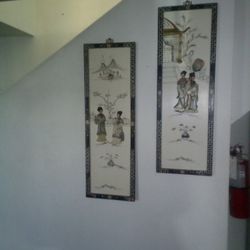 Chinese Art Frame Pair