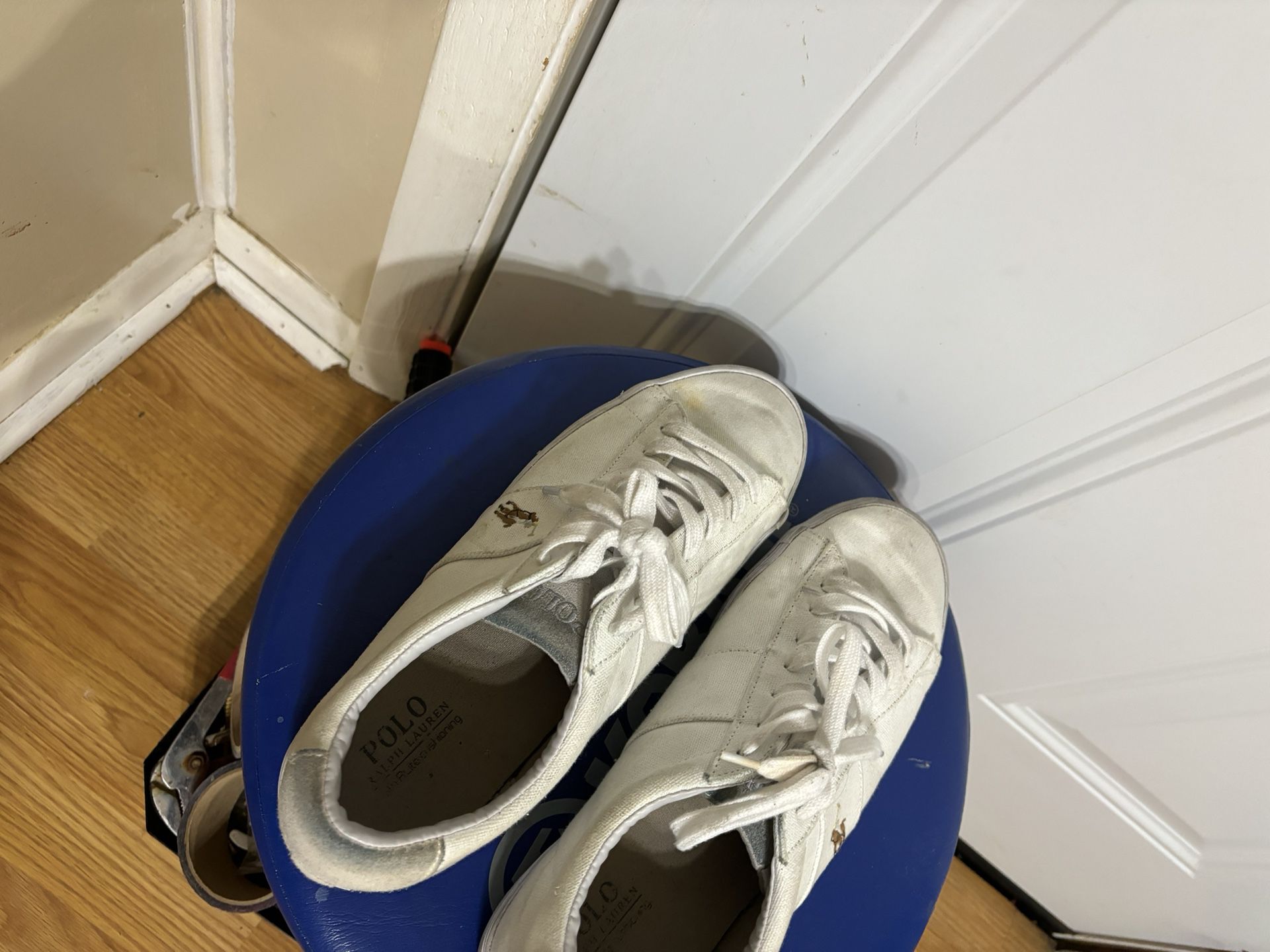 Ralph Lauren Polo White Sayer Shoes Size 12